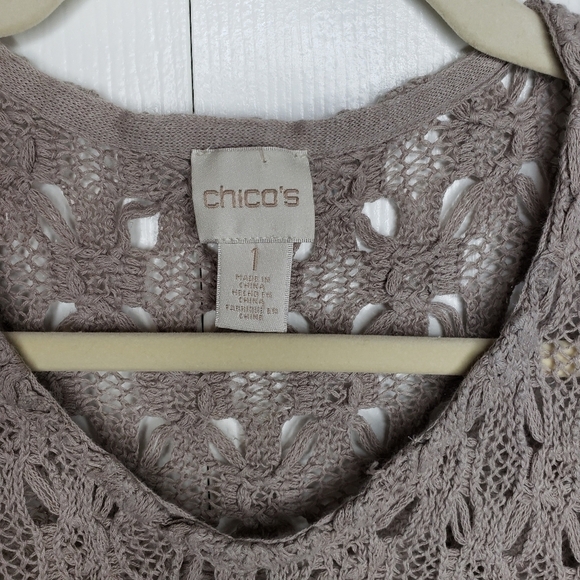 Chicos Nora Texture Mix Modern Pullover Top Sweater Asymmetrical Hem Small 1 - Picture 14 of 16